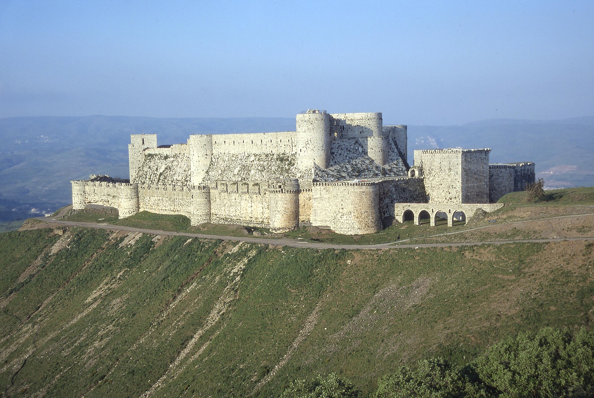 Krak des Chevaliers castle on its hilltop