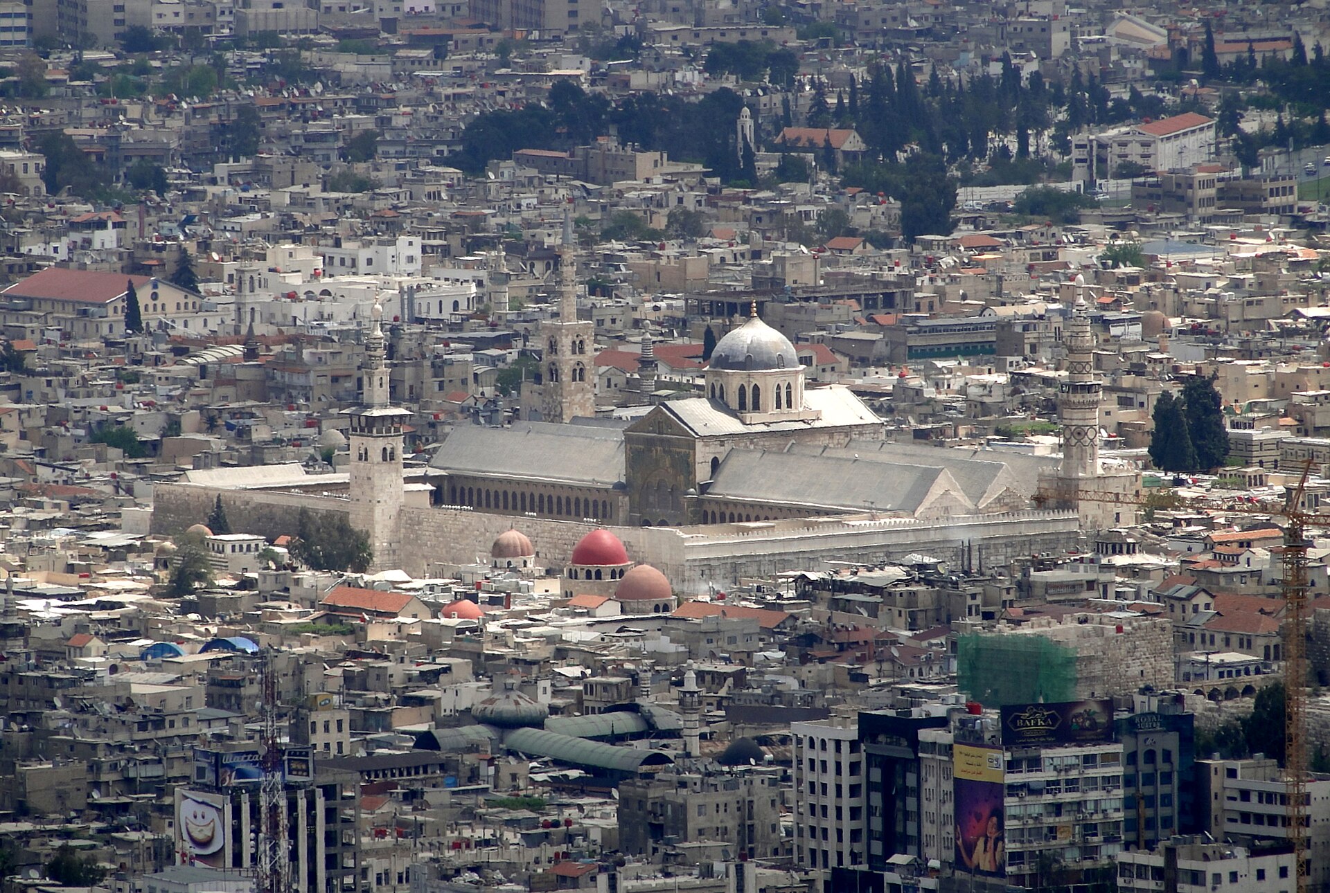 The Umayyad Mosque in the Old City of Damascus